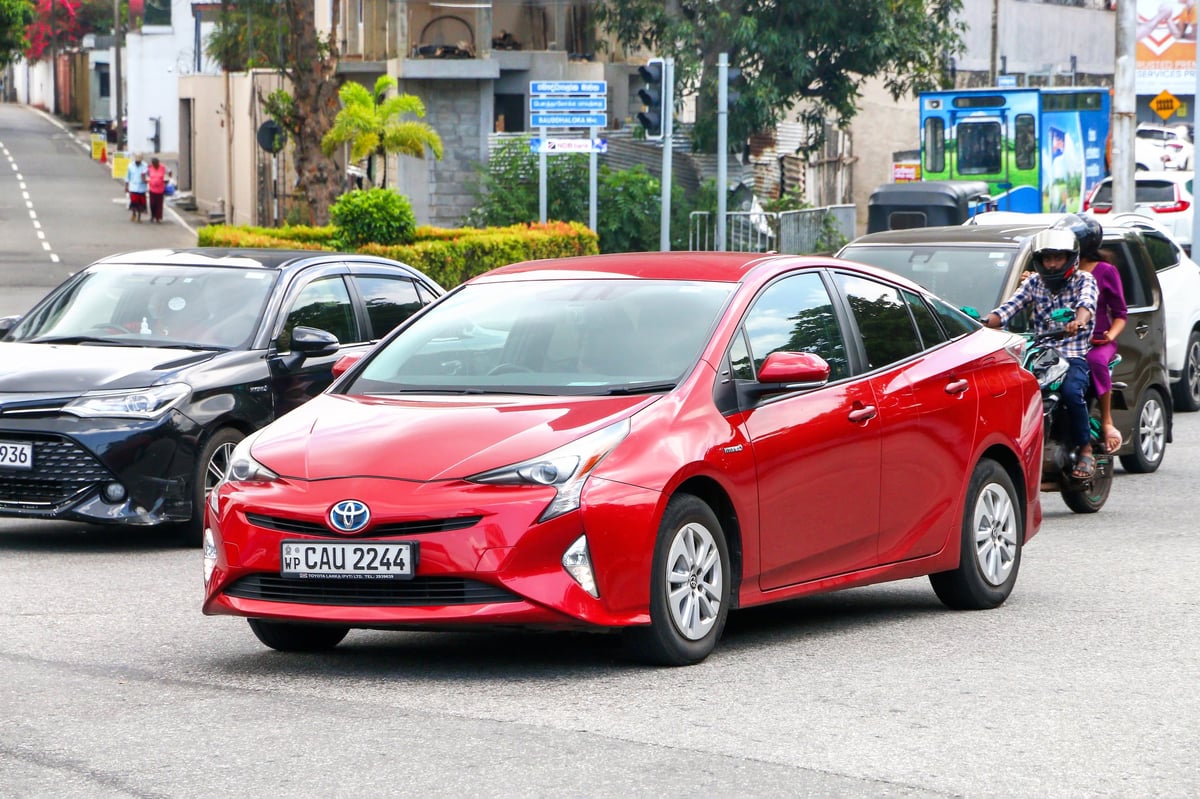Toyota Prius hybrid car - typical private hire vehicle in London
