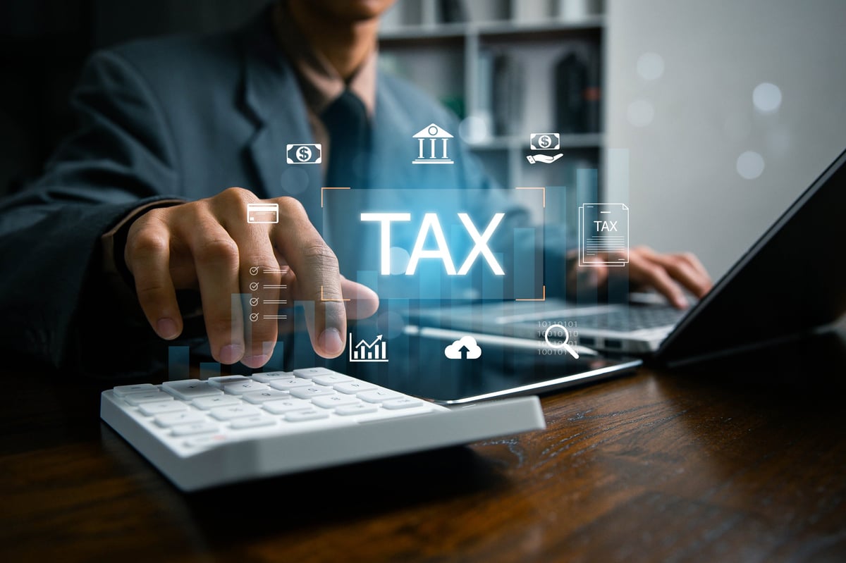Do I need an accountant for self assessment tax return UK - Digital tax calculation and management concept